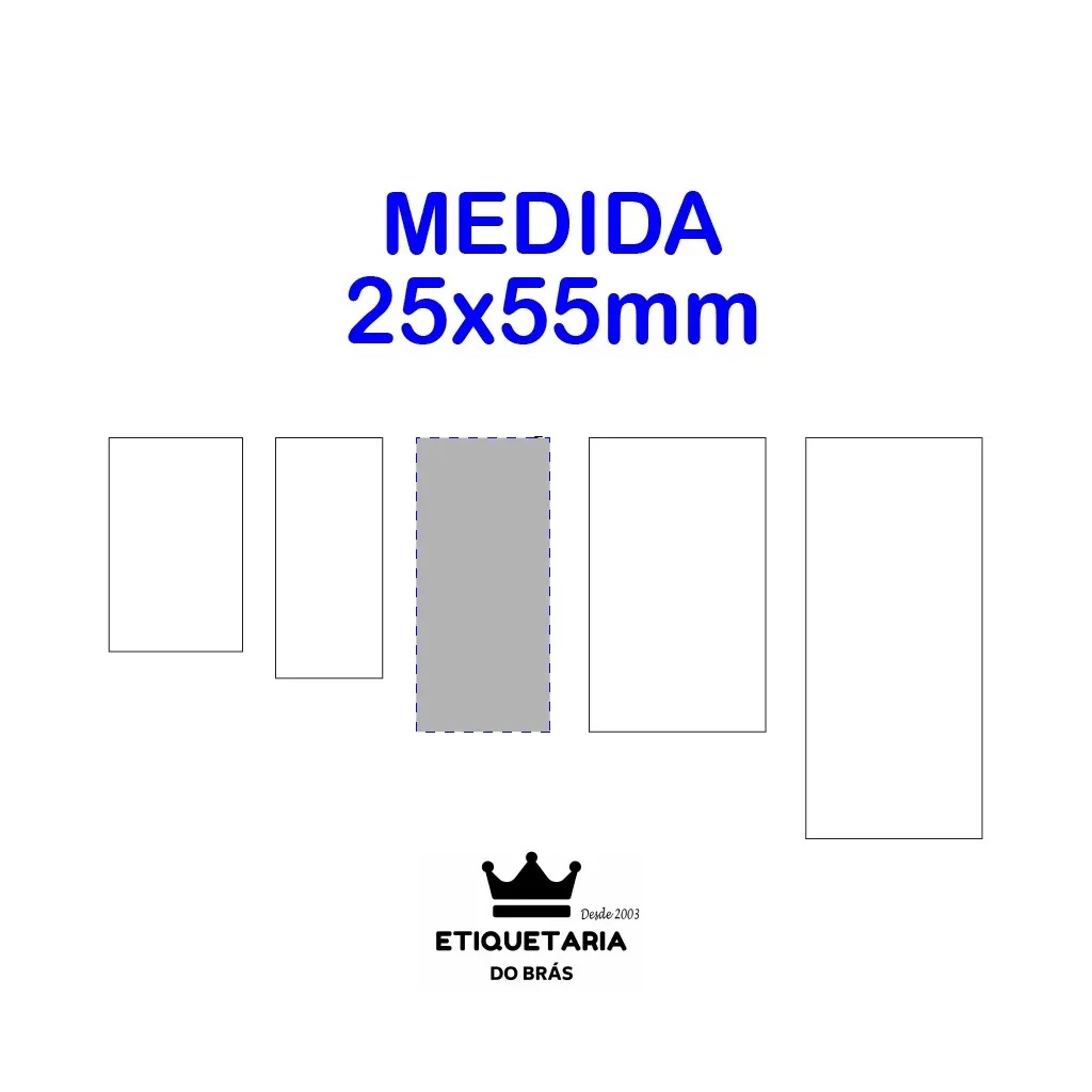Etiq. de Composição em NYLON 25X55mm