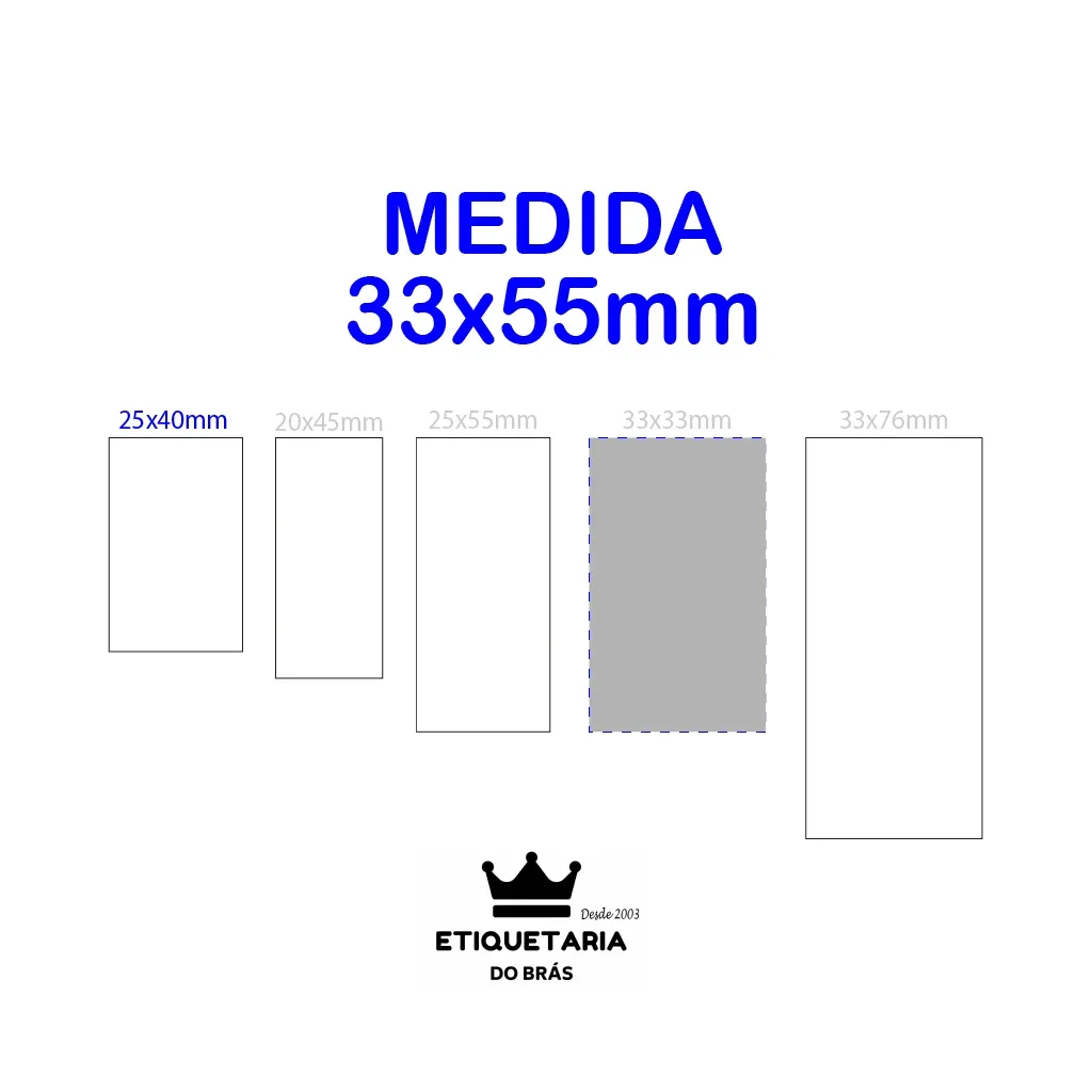 Etiquetas de Composição em NYLON 33X55mm