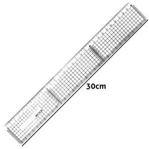 REGUA QUADRICULADA 30CM MALEAVEL